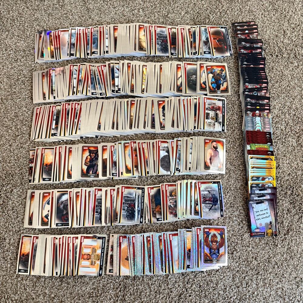 200+ Topps Deadpool Chrome 2025 Base Insert Lot Trading Cards